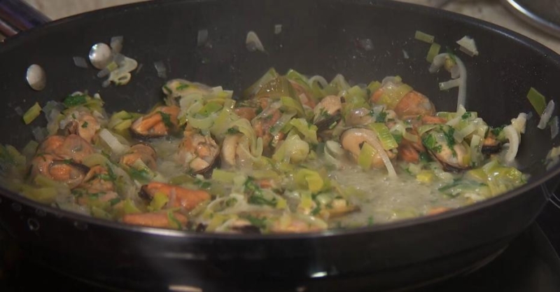 Соте из мидий