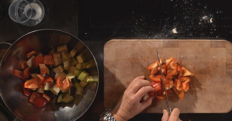 Панцеротти с овощной начинкой