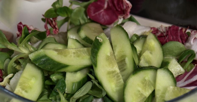 Шарики из халуми и тыквы