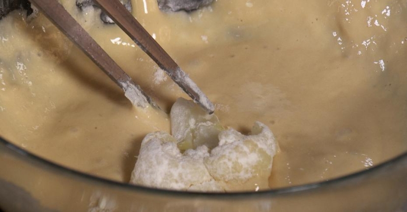 Цветная капуста в сырном кляре