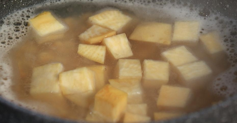 Гороховая каша с толокном, картошкой и репой