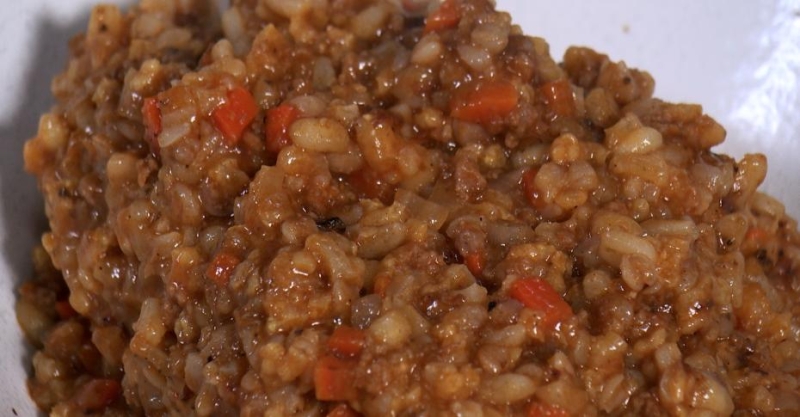 Каша из гречки, перловки, пшена, риса с мясом