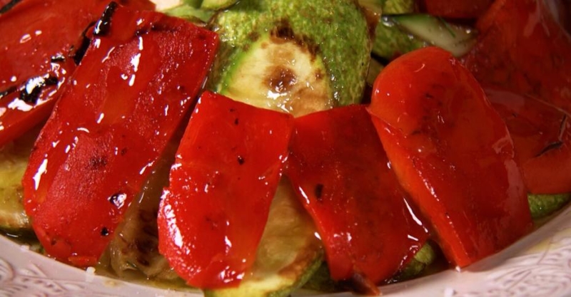 Салат из кабачка и болгарского перца