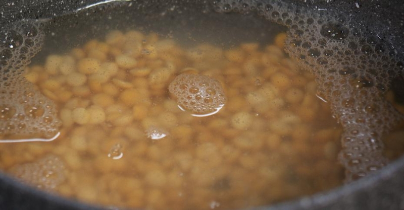 Гороховая каша с толокном, картошкой и репой