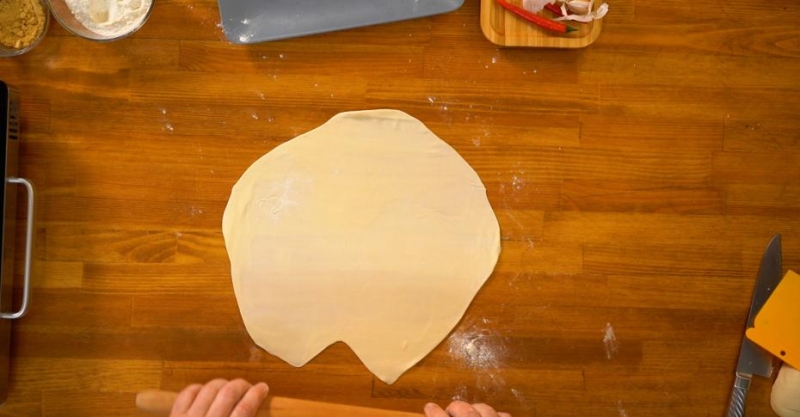 Хрустящие пельмени с мясом в соусе терияки