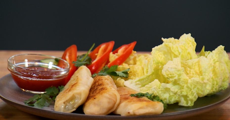 Спринг-роллы с креветками