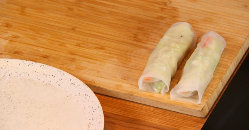 Спринг-роллы с креветками