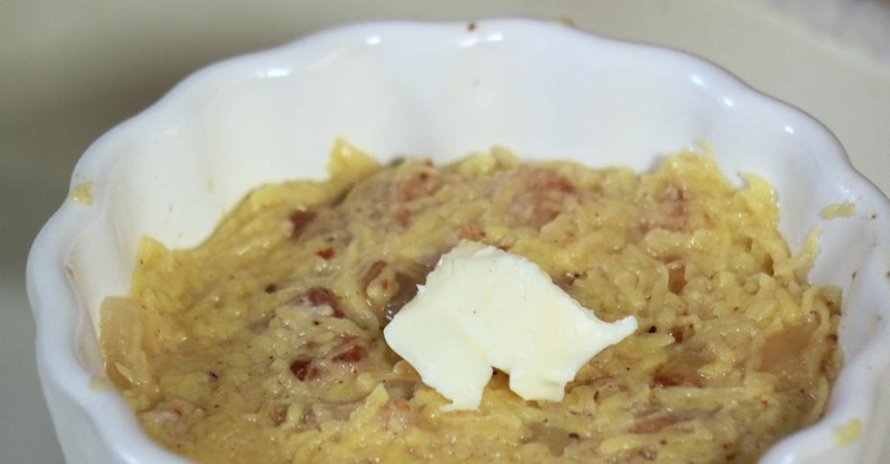 Картофельная бабка со свининой