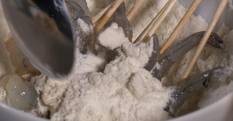 Креветки в пивном кляре