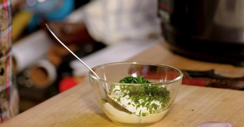 Бургер со стейком