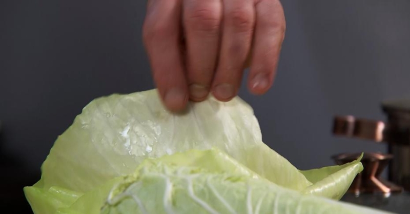 Голубцы со стейком из свинины