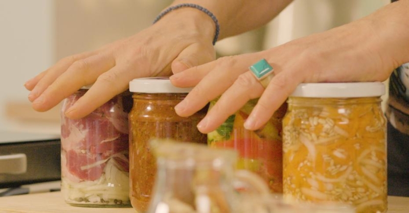 Перловка с овощами в автоклаве