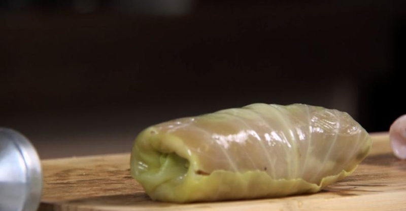 Голубцы со стейком из свинины