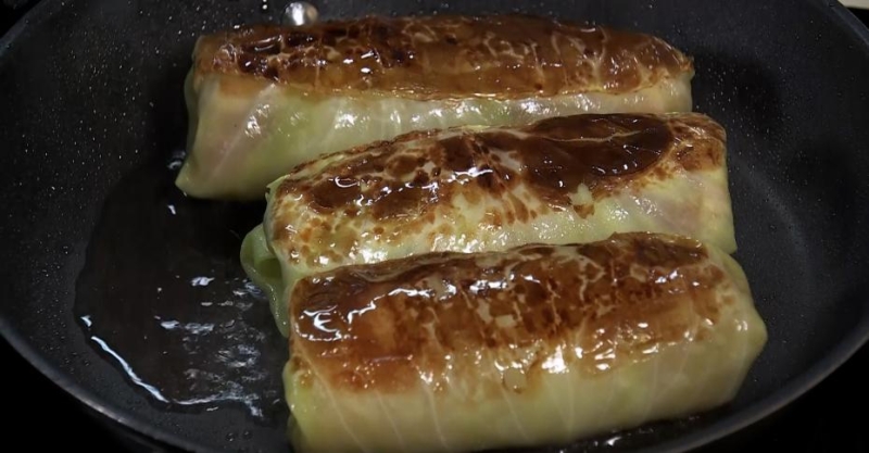 Голубцы со стейком из свинины