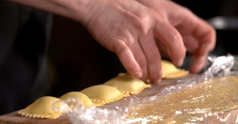 Пансотти со шпинатом и рикоттой