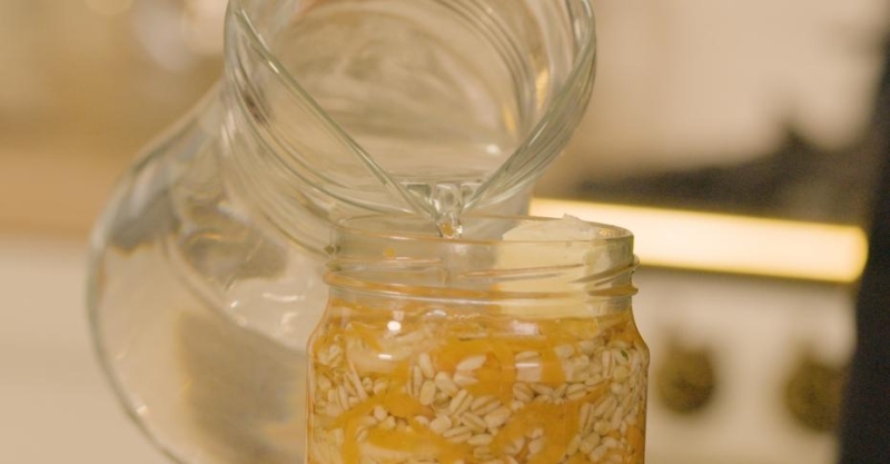 Перловка с овощами в автоклаве