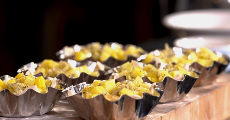 Тортини с хрустящим картофелем