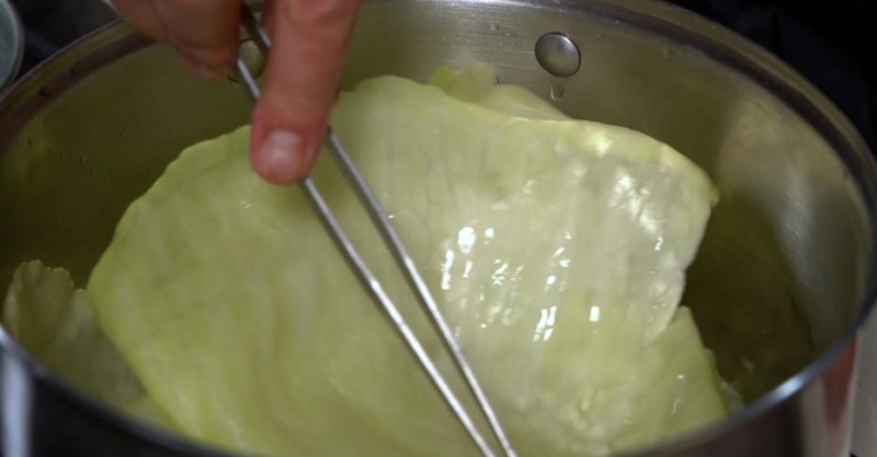 Голубцы со стейком из свинины