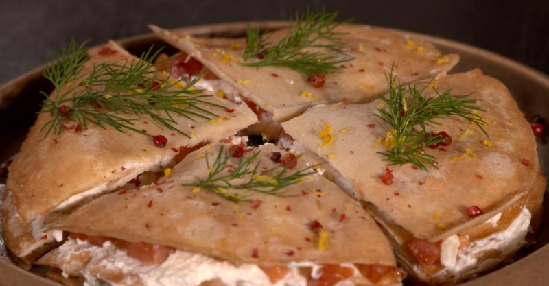 Блинчики с пряной рикоттой