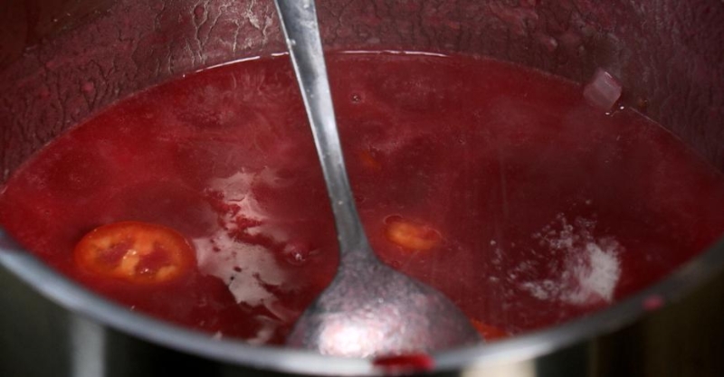 Кюфта в вишнёвом соусе