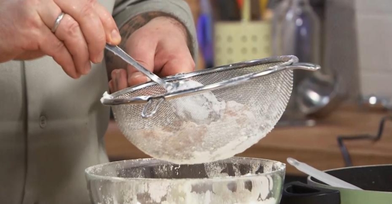 Куриный попкорн с овощным гарниром