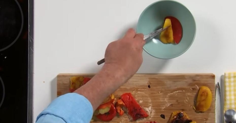 Закуска из запечённого перца