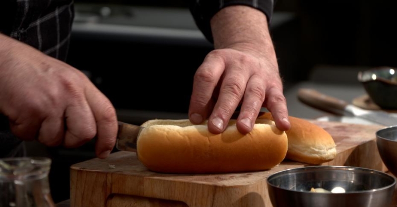 Хот-дог «разделённый» и чалагач