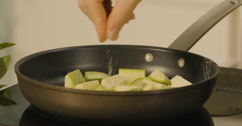 Хрустящие кабачки с креветками