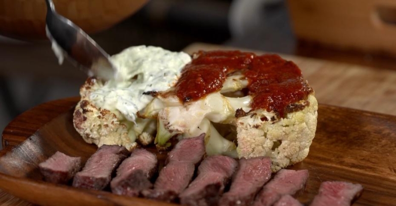 Классический и овощной стейки