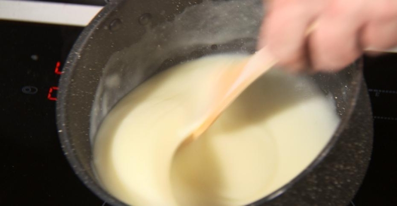 Куриный мильфей с полентой