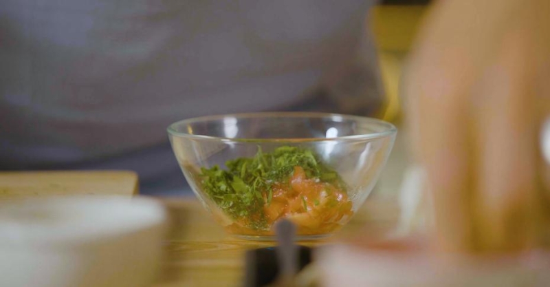 Запечённый баклажан с моцареллой