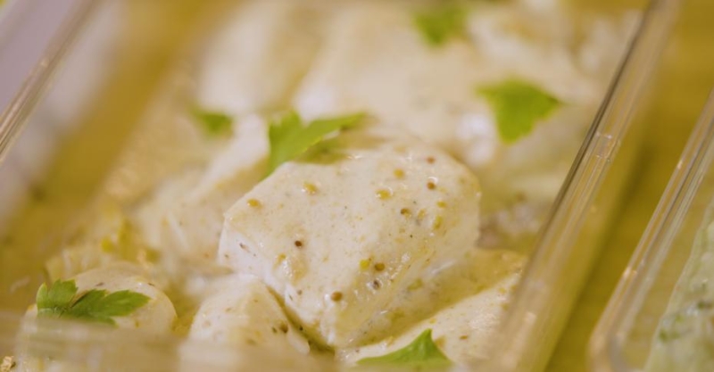 Судак в горчичном соусе