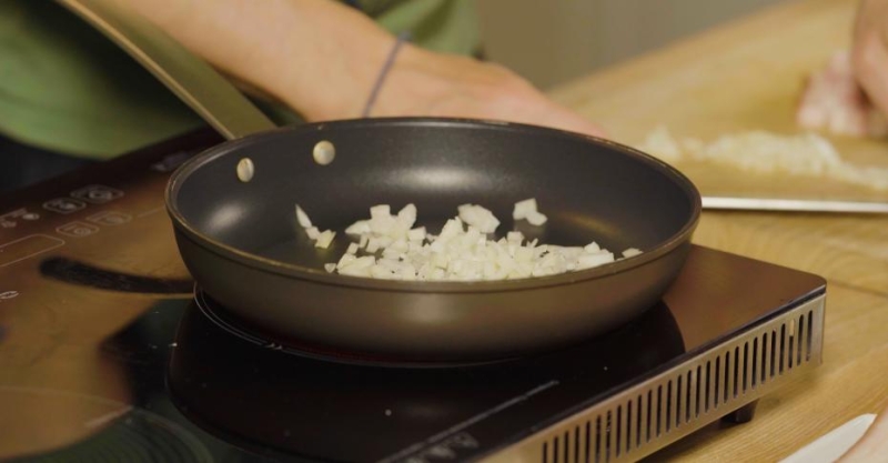 Птитим с копчёной грудинкой и адыгейским сыром