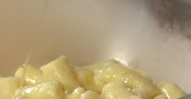 Клёцки с жареными лисичками