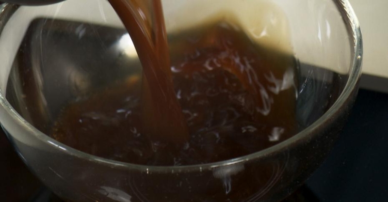 Хрустящие баклажаны с дзадзики и терияки