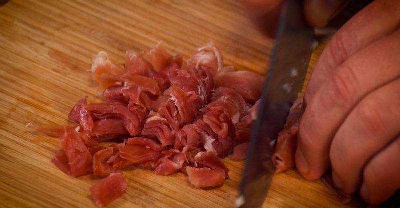 Макароны с мясом и мясом