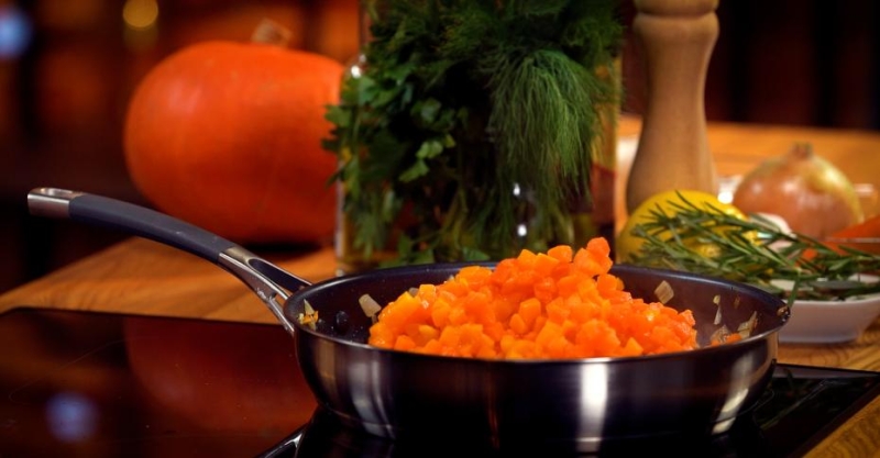 Котлеты с тыквенным соусом