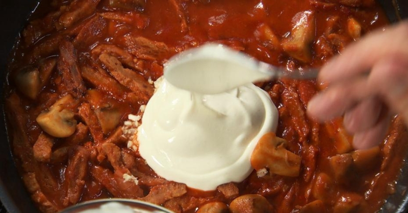 ПП-Бефстроганов с пюре