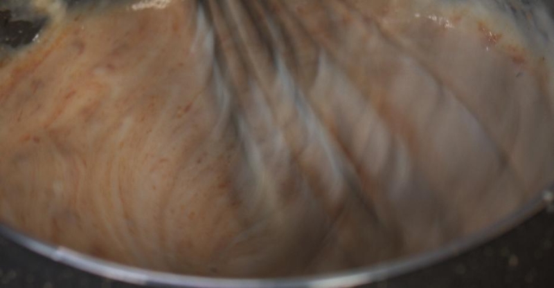 Бефстроганов с картофельным пюре и томатной пастой