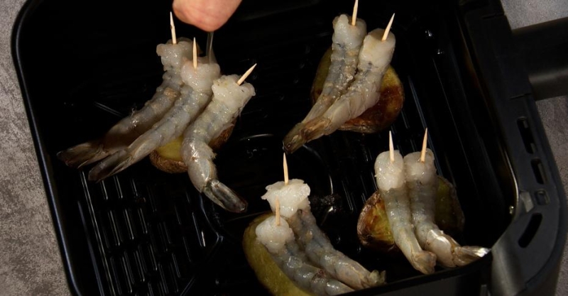 Закуска с креветками