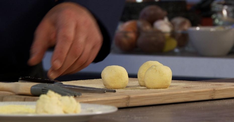 Ленивые вареники с физалисом