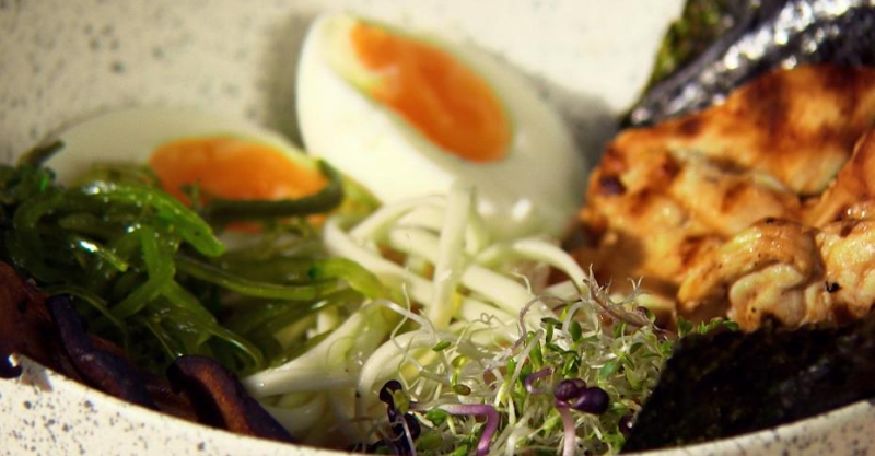 Рамен с грибами эрингами