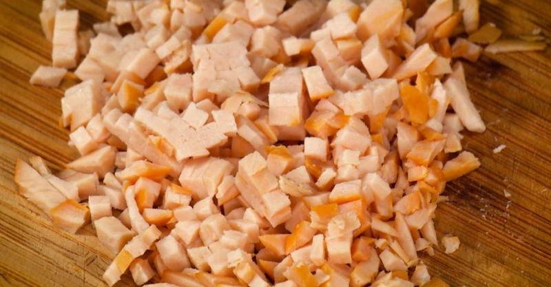 Копчёная курица со сливочным сыром и хреном