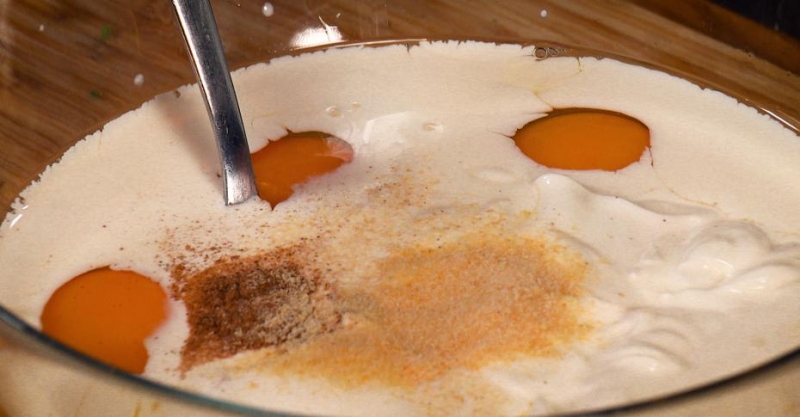 Запеканка с пастой и красной рыбой