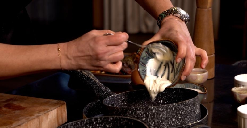 Сабайон с шоколадом